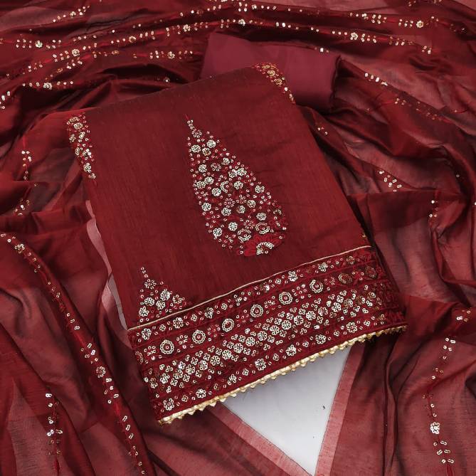 Tilak Suits 1 New Ethnic Wear Chanderi Silk Designer Dress Material Collection